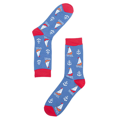 Sailing Boats and Anchors Socks