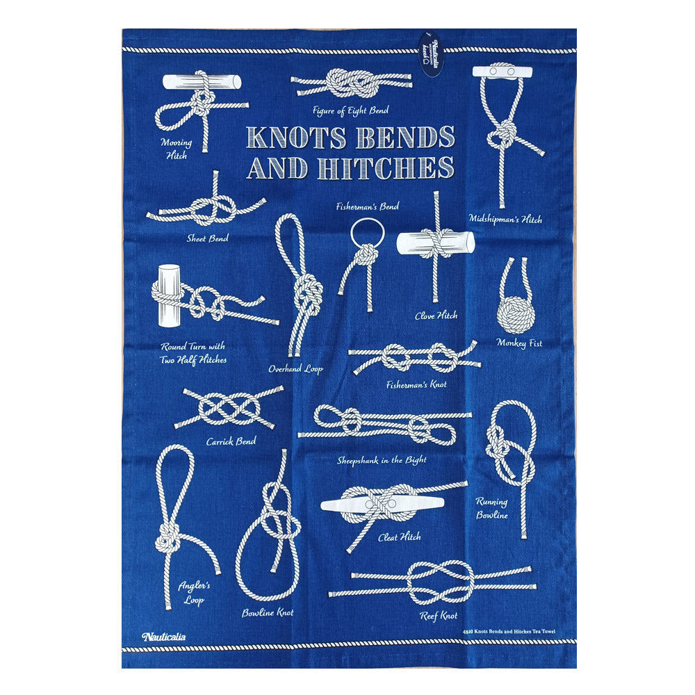 Nautical Knots Bends and Hitches Tea Towel - 