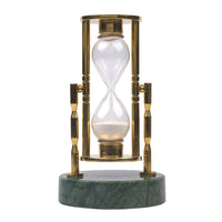 3 Minute Brass Log Timer With Marble Base
