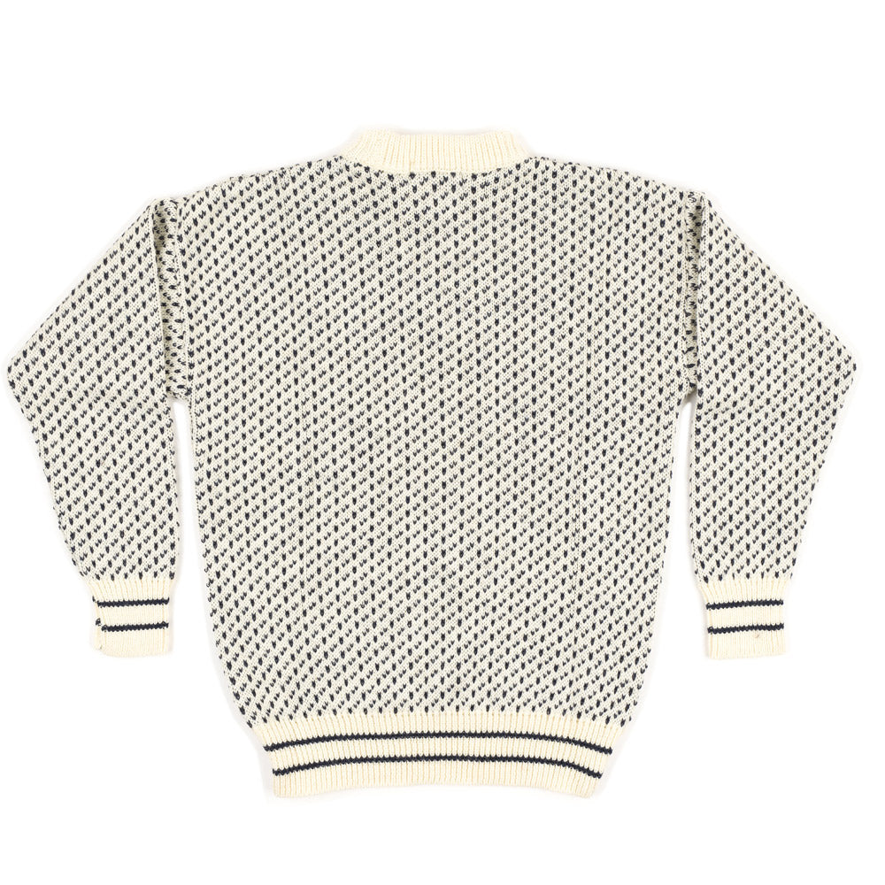 100% Wool Nordic Sweater - 