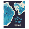 The Ocean Map book cover showing an illustration of different oceans and the animals found in those waters