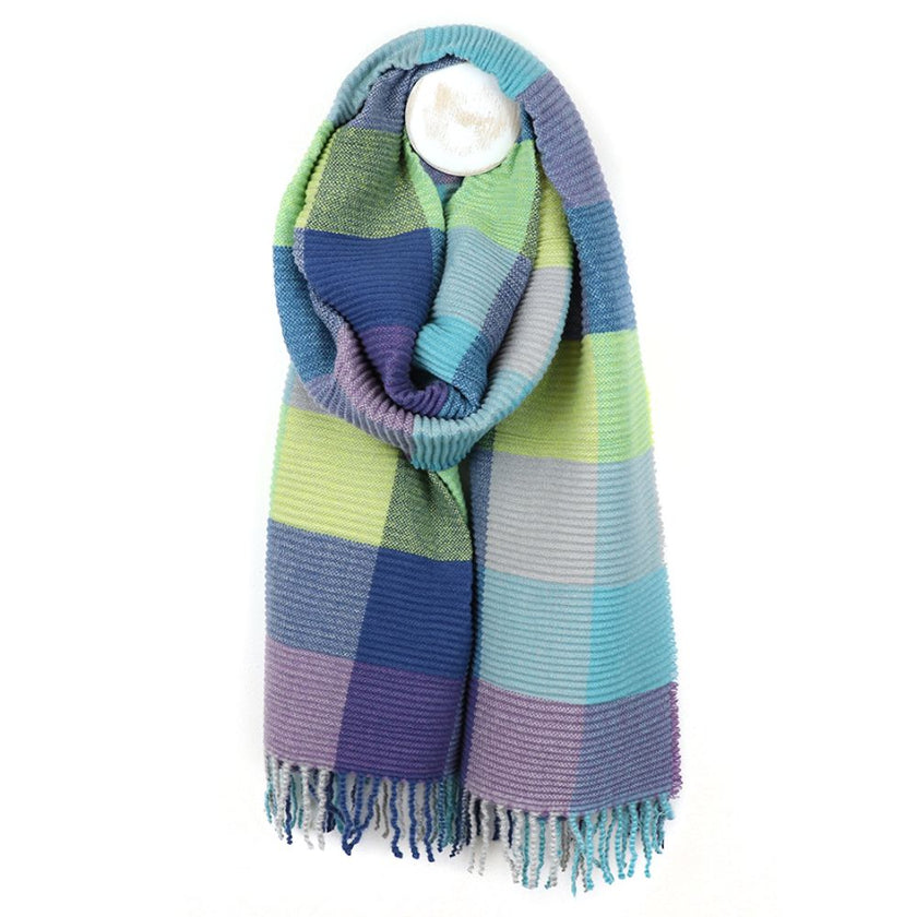 Andraab Multicolored Check Scarf