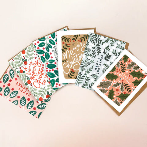 Botanical Christmas Cards (Pack of 6)