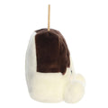 Plush toy with a brown and white design 