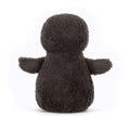 Plush toy penguin back view