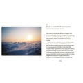 A book or magazine interior page with a landscape photograph on the left showing a sunset over water with two small birds, a block of poetry on the right, and a block of text below, with the page number 1731 at the bottom.