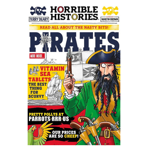 Illustrated cover of Horrible Histories: Pirates.