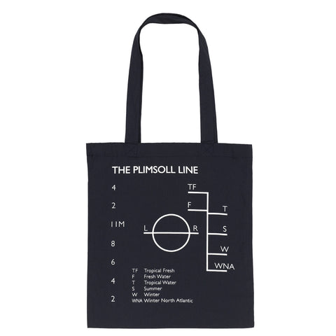 Organic Cotton Plimsoll Line Tote Bag