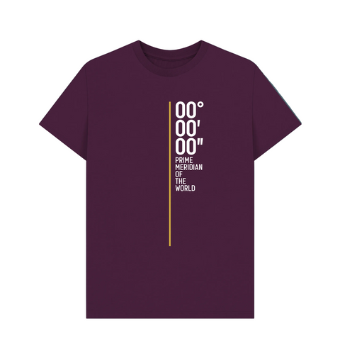 Purple Prime Meridian Printed T-shirt Front