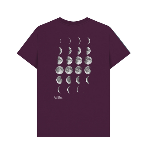 Purple Printed T-shirt Back