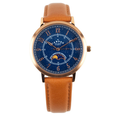 The Camden Watch Company Royal Observatory Greenwich 350 Celebration Watch Brown Strap