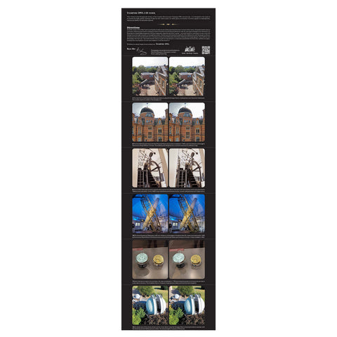 Royal Observatory Greenwich Stereoscopic Concertina Card and Steam Punk OWL Stereo Viewer