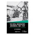 Book cover with black and white photograph of the Royal Observatory, Greenwich, 1881-1939, and text about astronomy and heritage.