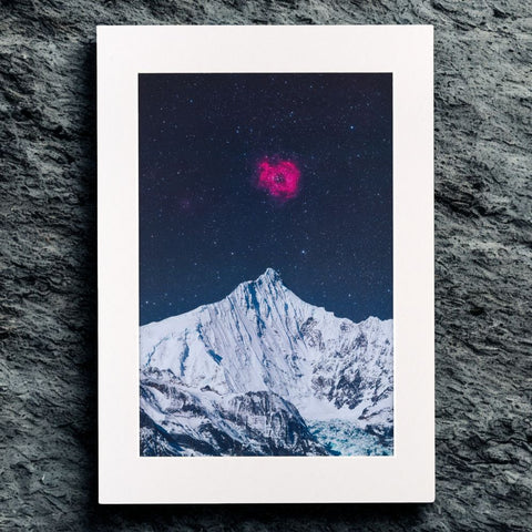 Astronomy Photographer of the Year 'The Rose Bestowed Upon the Mountain by the Universe' A3 Print