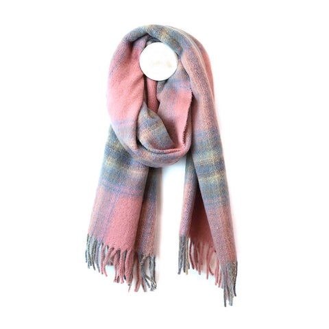 pink scarf