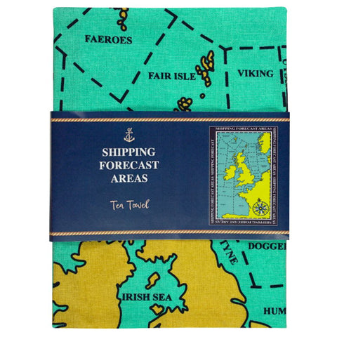 Shipping Forecast Areas Tea Towel