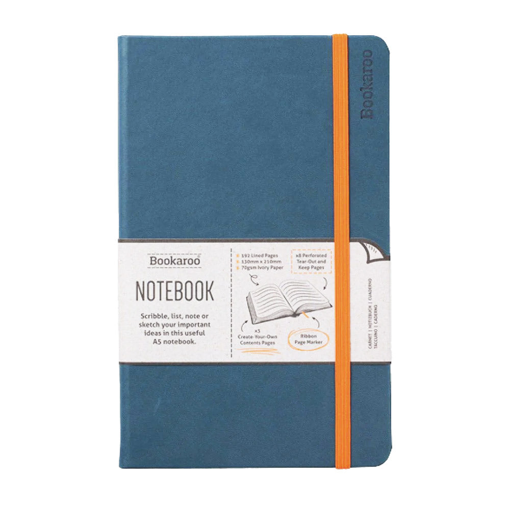 Teal and Orange A5 Notebook