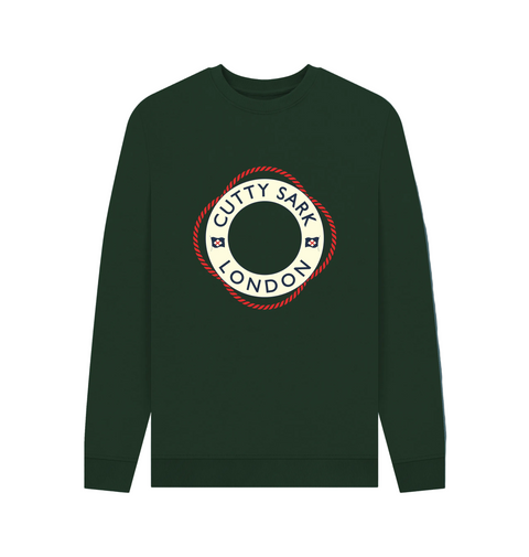 Evergreen sweatshirt with Cutty Sark Life Ring design