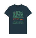 Denim Blue  Greenwich Park Printed T-shirt 