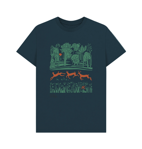 Denim Blue  Greenwich Park Printed T-shirt 