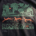 Greenwich Park t-shirt design detail of deer and trees