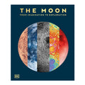 Book cover of 'The Moon: From Imagination to Exploration' by DK with a colorful depiction of the moon's surface.