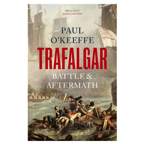 Trafalgar battle and aftermath book cover featuring the painting by Turner