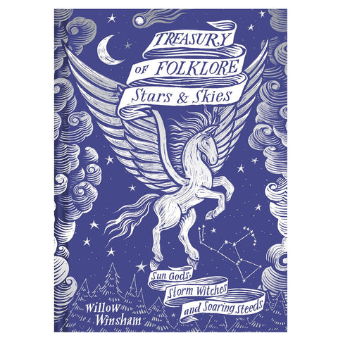 Illustrated cover of Treasure of Folklore, Stars and Skies.