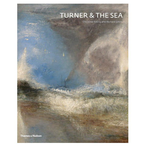 Book cover of 'Turner & The Sea' with a painting of a stormy sea.