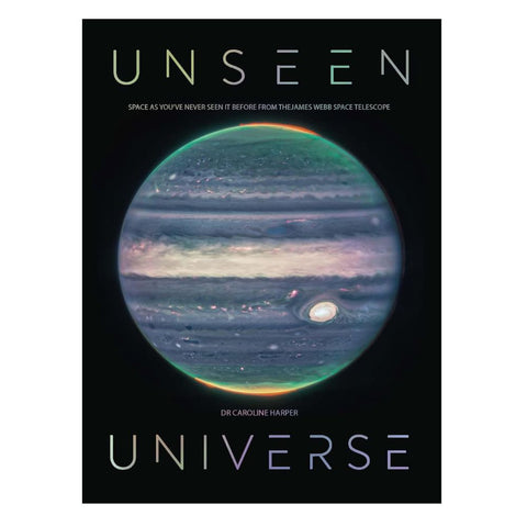 Unseen Universe book cover with an image of a planet against black
