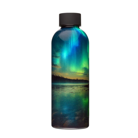 Bottle with Northern Lights design