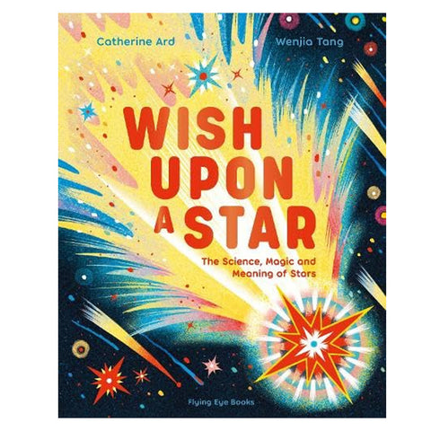 Book cover of 'Wish Upon a Star' with colorful star designs and vibrant colors.