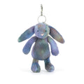 multicolour bunny plush bag cham
