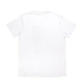 Back of a white short sleeve t-shirt
