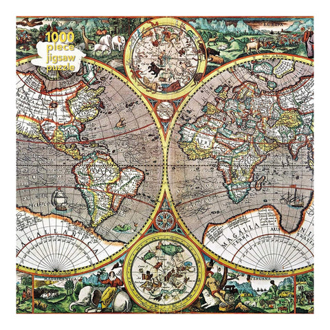 100 Pieces Antique Map of the World Jigsaw