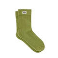 avocado colour cotton crew style socks