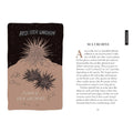 Illustration of sea urchins with text 