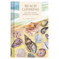Book cover with shell illustrations and text 'Beach Combing' on a beach scene background