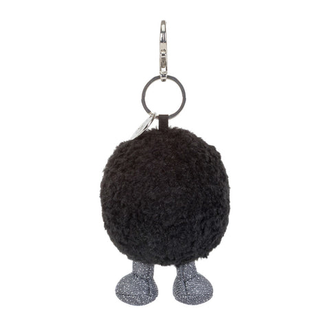 black hole plush bag charm, back