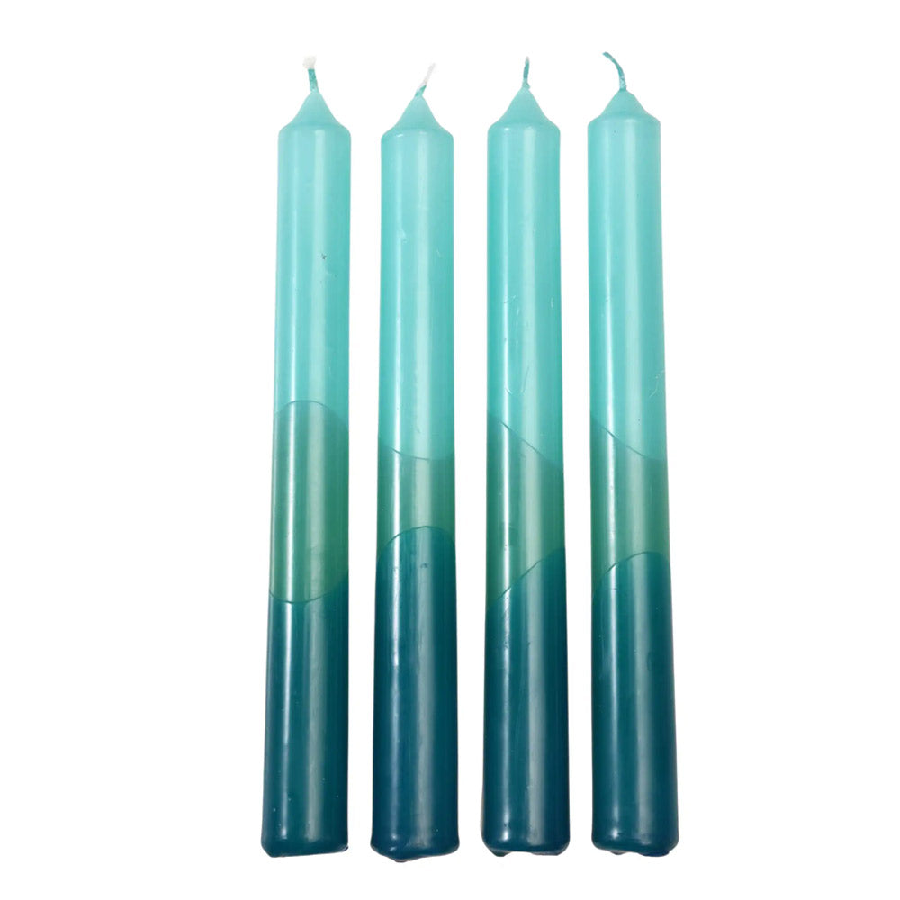 Shades of Blue Dip Dye Candles - 