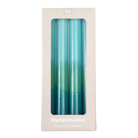 Shades of Blue Dip Dye Candles