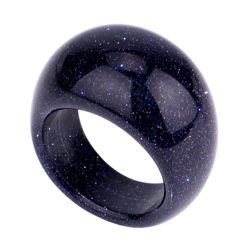 Blue Sandstone Ring - 