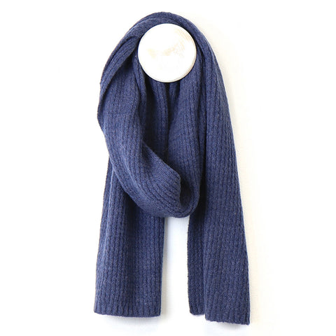 Blue Knitted Scarf