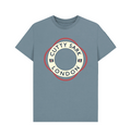Stone Blue Printed T-shirt Front