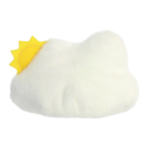 white cloud plush toy, back