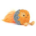 plush toy - orange and grey comet design