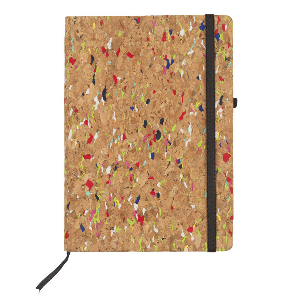 Multicoloured Cork A5 Notebook - 