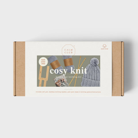 Cosy Knit Bobble Hat Knitting Kit