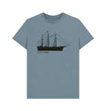 Blue t-shirt with a ship graphic and 'Cutty Sark' text 