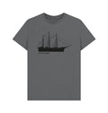 Grey t-shirt with a black ship graphic and 'Cutty Sark' text on 
